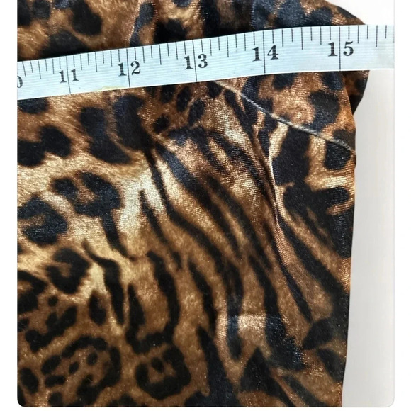 Tiger Mist Frankie Womens Velour Animal Print Cocktail Dress Size Large Bodycon - Picture 7 of 10